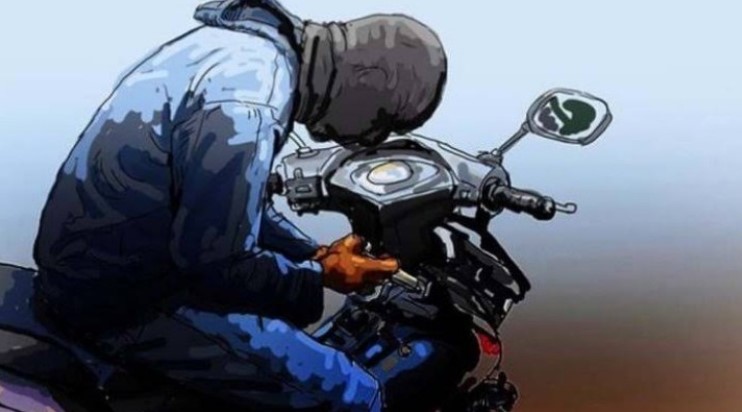Ilustrasi pencurian sepeda motor. (Foto : net)