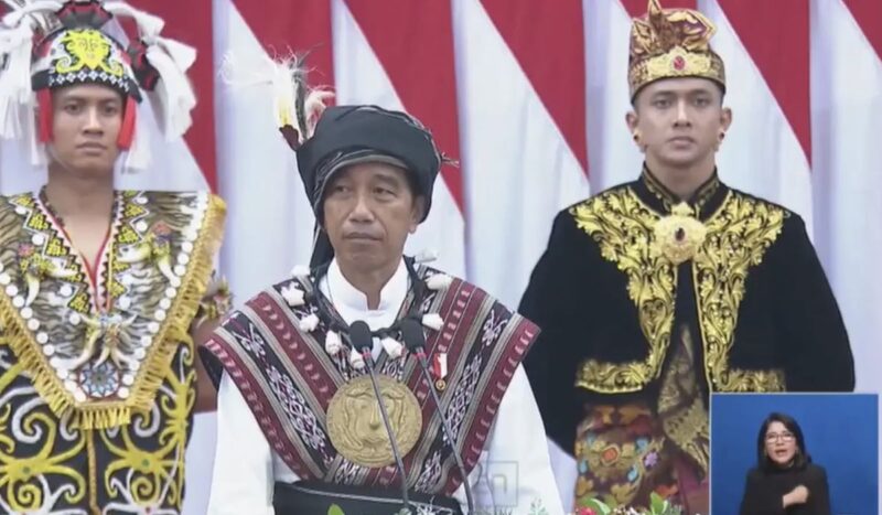 Presiden Joko Widodo menyampaikan pidato kewarganegaraan di Sidang tahunan MPR RI. (Foto : Istimewa)