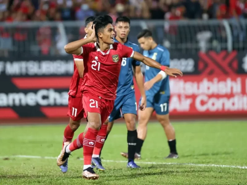 Selebrasi pemain Timnas Indonesia usai mencetak gol ke gawang Brunei Darussalam pada laga leg pertama kualifikasi piala dunia. (Foto : Istimewa)