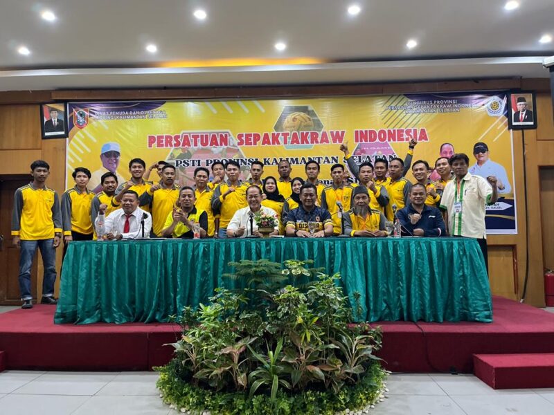Foto bersama peserta pelatihan wasit dari PSTI Kalsel guna mendapatkan sertifikasi wasit nasional. (Foto : Istimewa) 