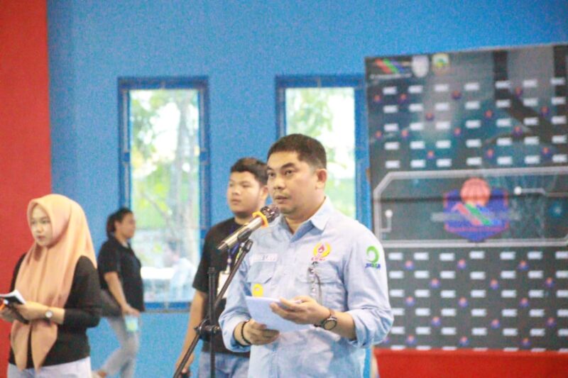 Wakil Bupati Kabupaten Kotabaru, Andi Rudi Latif membuka Basketball Competition 2023. (Foto : Istimewa)