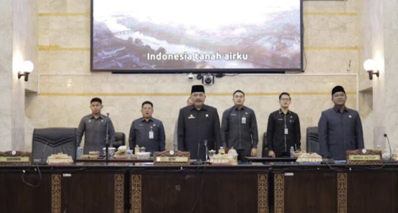 DPRD Provinsi Kalimantan Selatan menggelar rapat paripurna penyampaian usulan Ketua DPRD definitif. (Foto : Istimewa)
