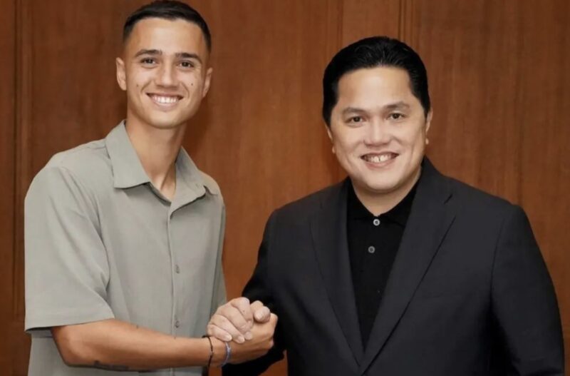 Eliano Reijnders dan Erick Thohir saat bertemu di Jakarta. (Foto : Instagram/erickthohir)
