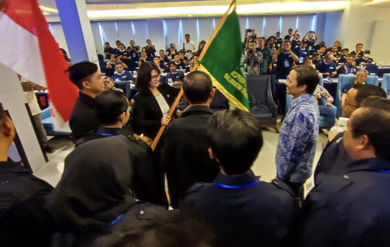 Pelantikan pengurus Asprov PSSI Kalsel sekaligus dilaksanakannya Kongres Tahunan 2024. (Foto : Istimewa)