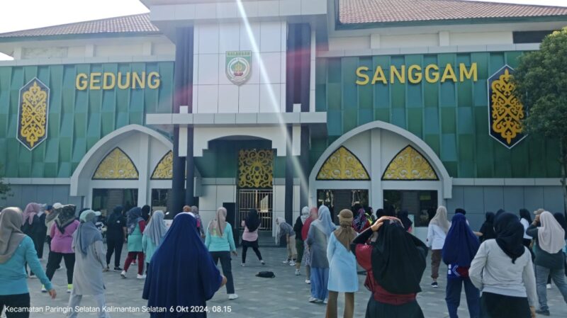 Family Fun Day (FFD) dan senam sehat yang dipandu oleh Sanggar Senam Mayang Maurai. (Foto : Istimewa)