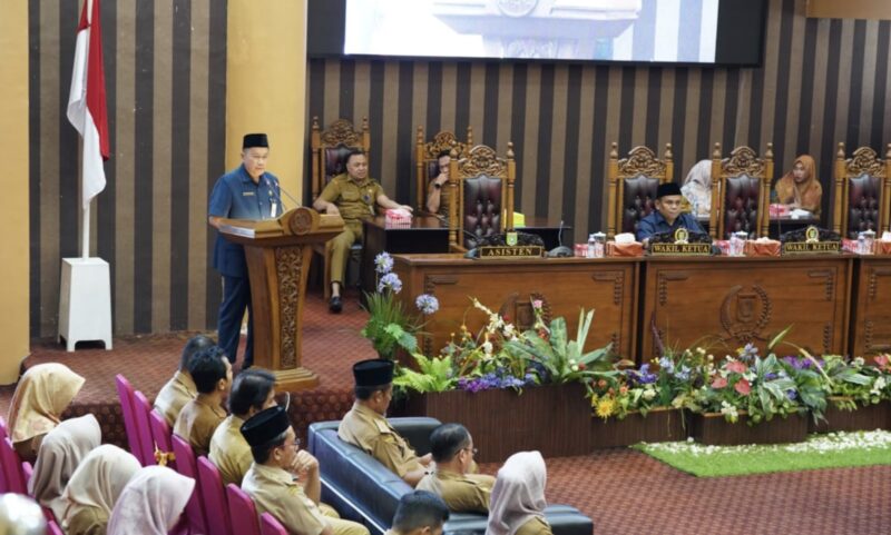 Asisten Bidang Perekonomian dan Pembangunan, Eriyanto Rais mewakili Bupati Kabupaten Tanah Bumbu, H.M Zairullah Azhar. (Foto : Istimewa)