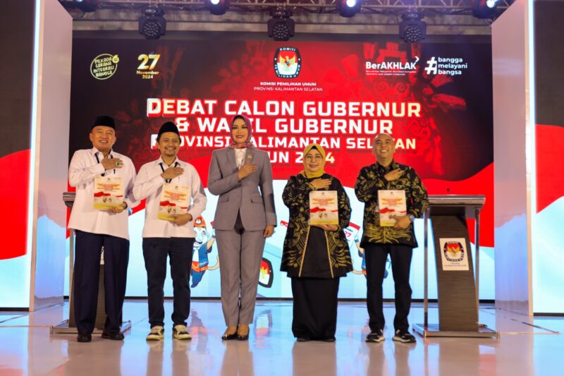Debat calon Gubernur dan Wakil Gubernur Kalsel yang diselenggarakan KPU Kalsel. (Foto : Istimewa)