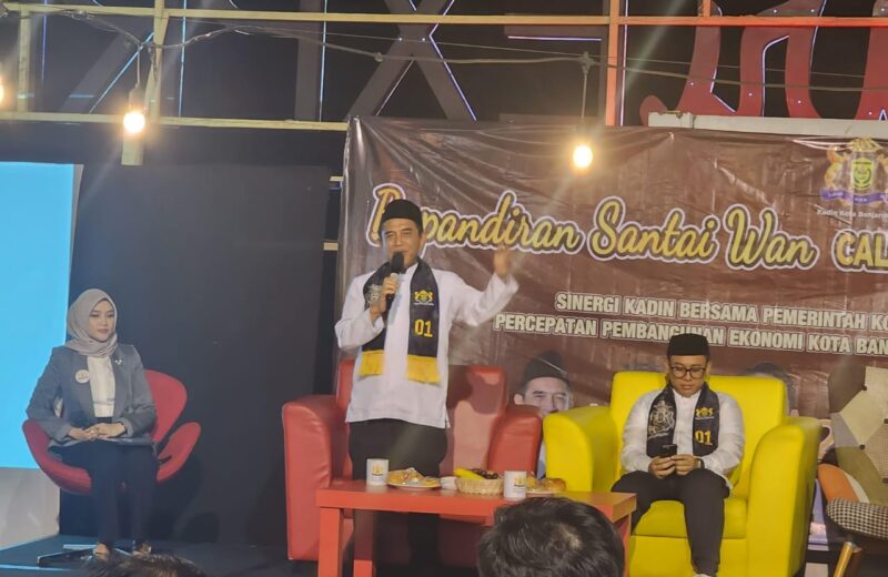 Paslon nomor urut 1 Arifin-Akbari saat menghadiri dan memyampaikan visi dan misi di acara 