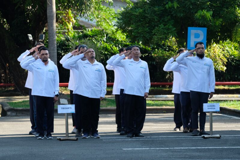 PLN Indonesia Power Unit Bisnis Pembangkitan (UBP) Barito laksanakan Upacara Peringatan Hari Listrik Nasional ke-79 dan Hari Sumpah Pemuda ke-96 pada tanggal 28 Oktober 2024. (Foto : Istimewa)