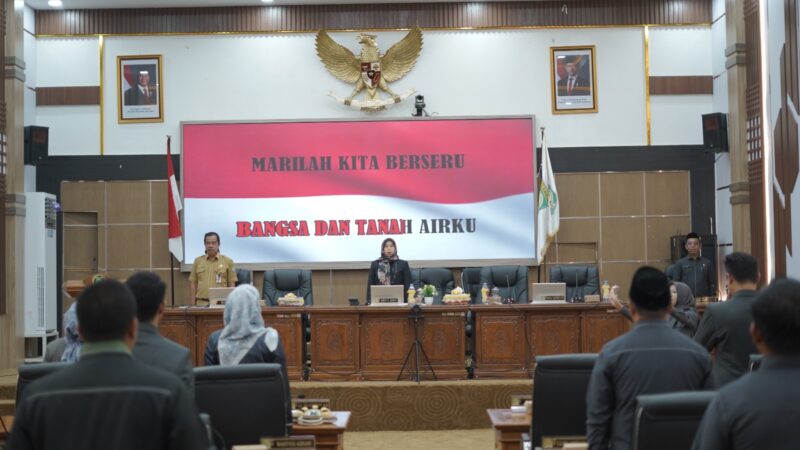 Paripurna ke-8 Masa Sidang I Tahun 2024 dengan agenda penyampaian satu rancangan peraturan daerah (Raperda) dalam Program Pembentukan Peraturan Daerah (Propemperda). (Foto : Istimewa)