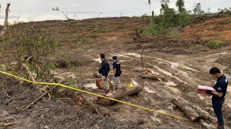 tambang milik PT Arutmin Indonesia di Desa Riam Adungan, Kecamatan Kintap, Kabupaten Tanah Laut diduga dirusak orang tak dikenal. (Foto : Istimewa)