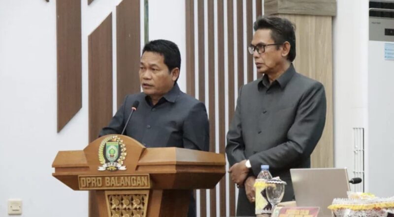 Sambutan Bupati dan Wakil Bupati Balangan terpilih periode 2025-2030, H Abdul Hadi dan H Akhmad Fauzi. (Foto : Istimewa)