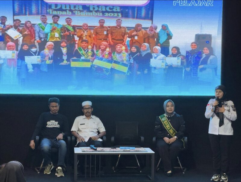 Pemilihan Duta Baca Pelajar Tanah Bumbu 2025 yang diselenggarakan Dinas Perpustakaan dan Kearsipan (Dispersip). (Foto : Istimewa)
