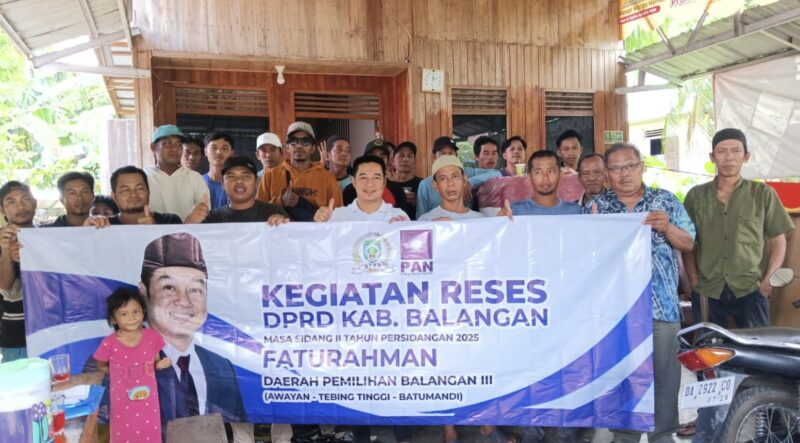Anggota DPRD Kabupaten Balangan, Fathurrahman, menggelar kegiatan reses di Desa Pematang, Kecamatan Awayan. (Foto : Istimewa)