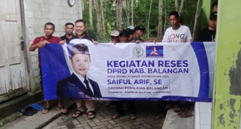 Anggota DPRD Kabupaten Balangan, Saiful Arif, melaksanakan reses masa sidang dua tahun 2025 di Desa Pimping. (Foto : Istimewa)