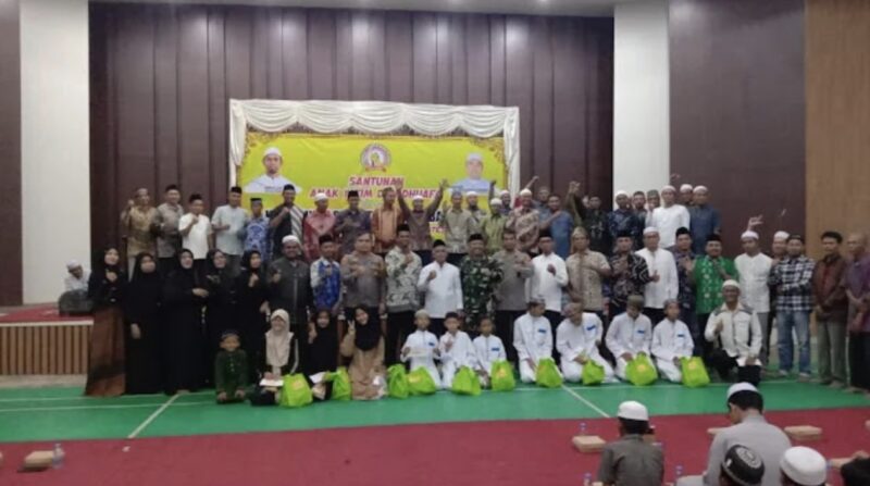 Kerukunan Perantau Warga Balangan mengadakan kegiatan santunan bagi 112 anak yatim dan dhuafa. (Foto : Istimewa)