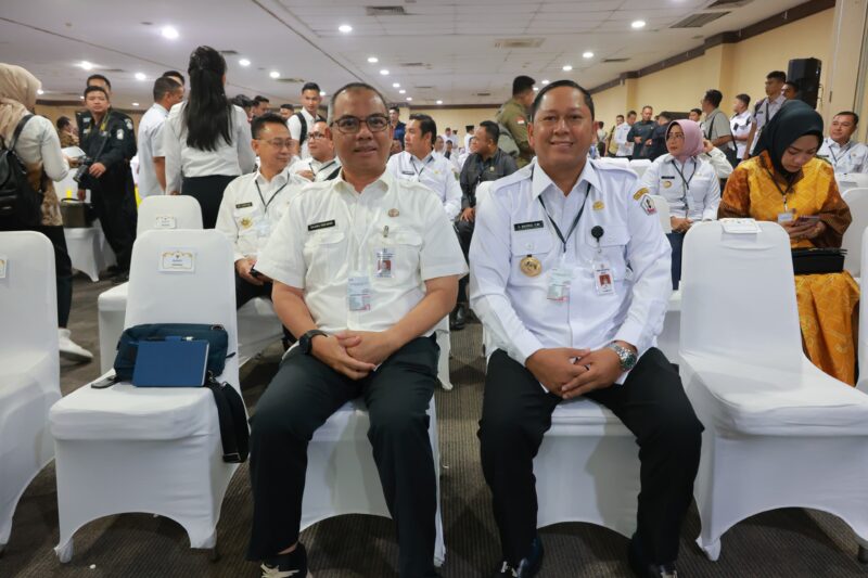 Bupati Kabupaten Barito Kuala, H Bahrul Ilmi menghadiri rapat koordinasi tata kelola pemerintahan yang bersih dan bebas dari korupsi. (Foto : Istimewa)