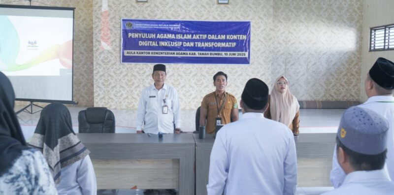 Pelatihan Pembuatan Konten Digital Inklusif dan Transformatif yang digelar oleh Kantor Kemenag Tanah Bumbu. (Foto : Istimewa)