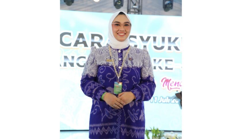 Ketua Dekranasda Kabupaten Tanah Bumbu, Andi Irmayani Rudi Latif hadir pada Hari Ulang Tahun (HUT) ke-45 Dewan Kerajinan Nasional (Dekranas). (Foto : Istimewa)