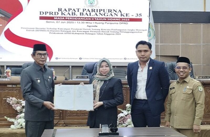 Pemkab dan DPRD Balangan Sepakati Raperda Pertanggungjawaban Pelaksanaan APBD 2024. (Foto : Istimewa)