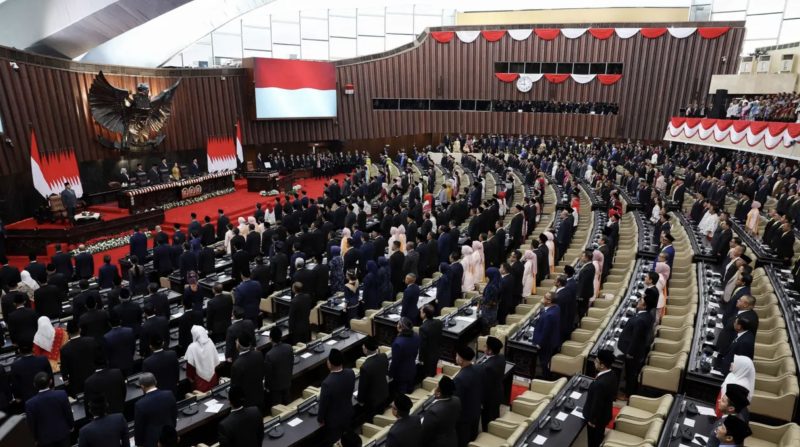 Suasana rapat paripurna DPR RI dalam sebuah agenda. (Foto :Istimewa)