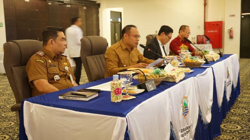 Wakil Bupati Kotabaru Syairi Muhlis menghadiri sosialisasi optimalisasi pengendalian hak atas tanah dan ruang yang berkeadilan untuk pembangunan wilayah Kotabaru yang berkelanjutan menuju Indonesia Emas 2045. (Foto : Istimewa)