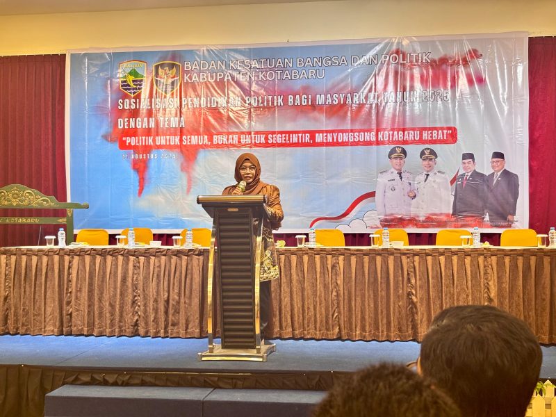Pemerintah Kabupaten Kotabaru bersama sejumlah pemangku kepentingan menggelar kegiatan sosialisasi pendidikan politik bagi masyarakat tahun 2025. (Foto : Istimewa)