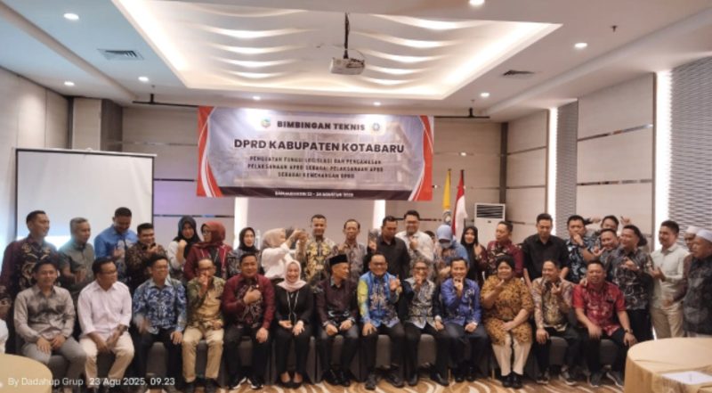Bimtek meningkatkan kompetensi dan profesionalisme dalam melaksanakan fungsi legislasi, anggaran, dan pengawasan, anggota DPRD Kotabaru. (Foto: Istimewa)