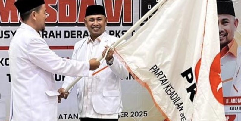 Wakil Bupati H. Bahsanuddin menghadiri Musyawarah Daerah (Musda) VI Partai Keadilan Sejahtera (PKS) Kabupaten Tanah Bumbu. (Foto; Istimewa)