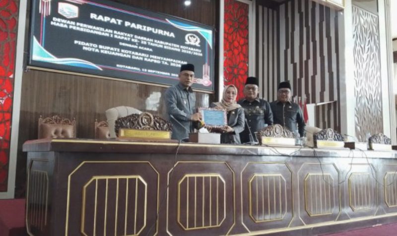 DPRD Kotabaru mengadakan Rapat Paripurna, masa persidangan 1 rapat ke-25, tahun sidang 2025/2026. (Foto: Istimewa)