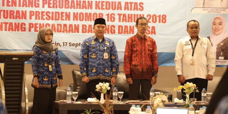 Sosialisasi Peraturan Presiden (Perpres) Nomor 46 Tahun 2025 tentang perubahan kedua atas Peraturan Presiden Nomor 16 tahun 2018 tentang Pengadaan Barang dan Jasa. (Foto: Istimewa)