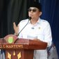 Bupati Tanah Bumbu, Andi Rudi Latif menyampaikan sambutannya pada (Foto: Istimewa peringatan Maulid Nabi Muhammad SAW  di  Pondok Pesantren Al Istiqomah, Kecamatan Mantewe. (Foto: Istimewa)