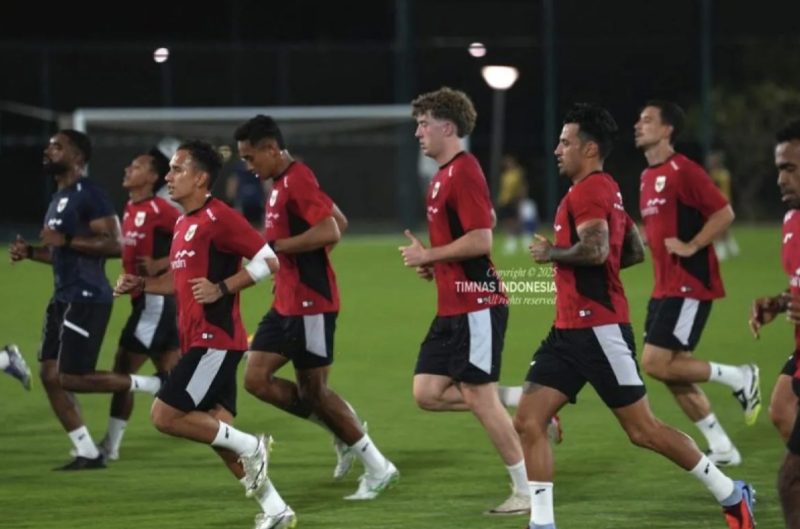 Skuad Garuda menjalani sesi latihan perdana sebagai persiapan awal sebelum bermain melawan tim tuan rumah Arab Saudi pada laga pembuka Kualifikasi Piala Dunia 2026 zona Asia. (Foto: PSSI/istimewa)