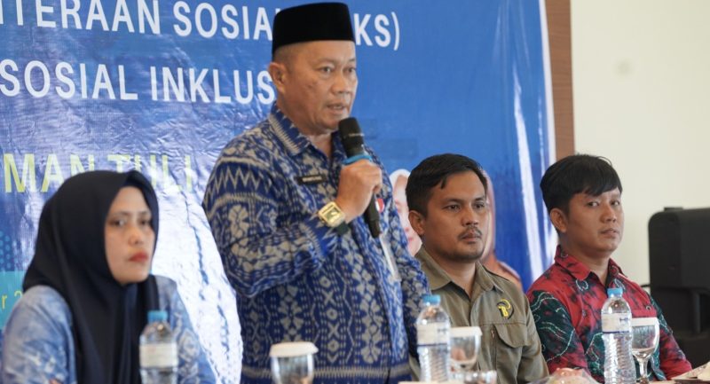 Bimtek Potensi Sumber Kesejahteraan Sosial (PSKS) dengan tema Teman Tuli Bahasa Isyarat, di Hotel Ebony Batulicin. (Foto: Istimewa)