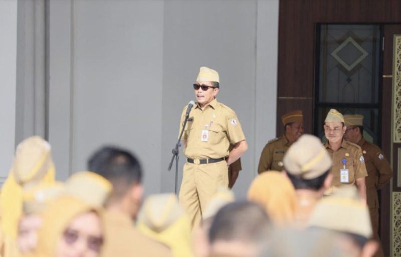 Pemerintah Kabupaten Barito Kuala (Batola) menggelar apel rutin yang diikuti seluruh Aparatur Sipil Negara (ASN) dari berbagai Satuan Kerja Perangkat Daerah (SKPD). (Foto: Istimewa)