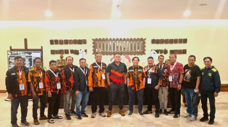 Pengurus Majelis Pimpinan Wilayah (MPW) Pemuda Pancasila (PP) Provinsi Kalimantan Selatan (Kalsel) turut ambil bagian dalam Musyawarah Besar (Mubes) XI Pemuda Pancasila. (Foto: Istimewa)
