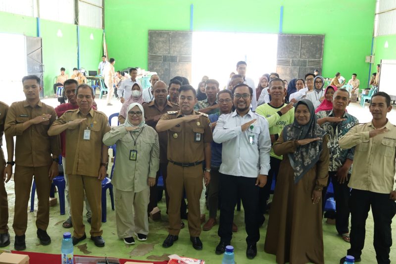 Sosialisasi Program Pelayanan Terpadu Penyelesaian Masalah Sertifikat Tanah Eks Transmigrasi (Padu Serasi) di wilayah Kabupaten Barito Kuala. (Foto: Istimewa)