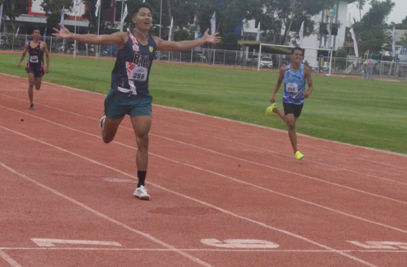 2 medali emas berhasil dipersembahkan cabor lari 400 meter putera atas nama Fauzi Rahman dan gateball tunggal putera atas nama Helmi. (Foto: Istimewa)