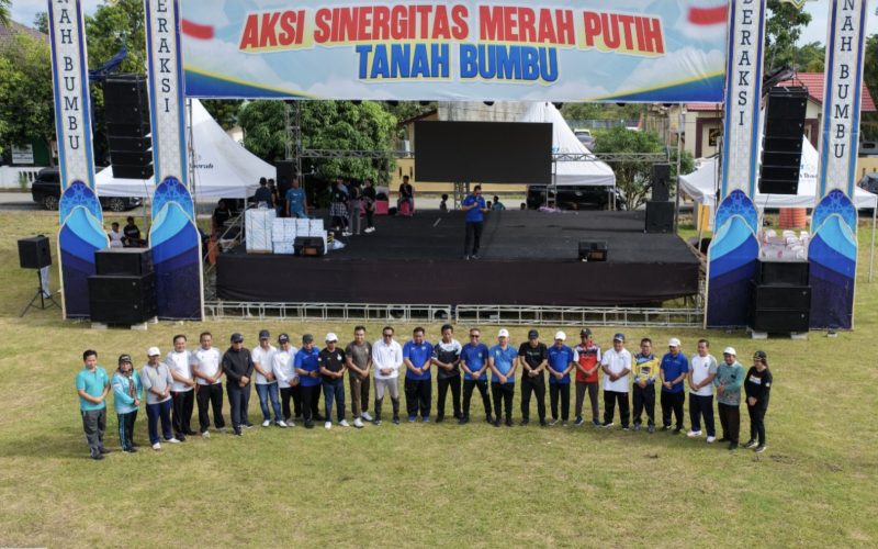 Pemerintah Kabupaten Tanah Bumbu kembali menggelar Aksi Sinergi Merah Putih yang dilaksanakan di Kecamatan Angsana. (Foto: Istimewa)
