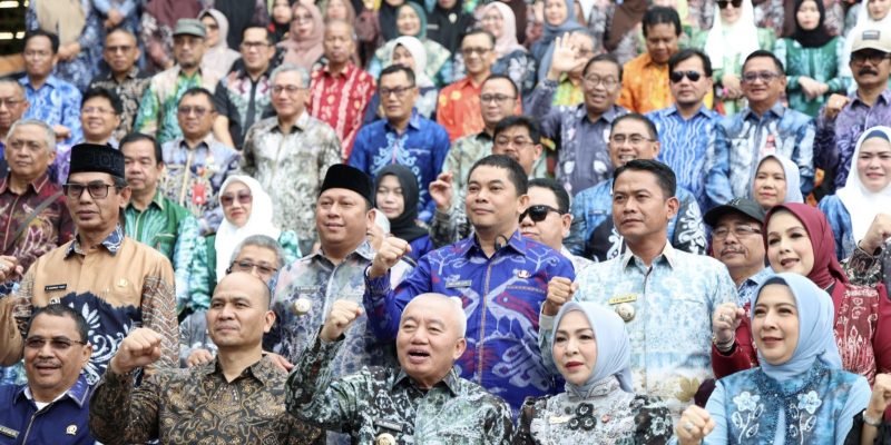 Bupati Tanah Bumbu Andi Rudi Latif menghadiri peluncuran Calendar of Event South Kalimantan 2025 yang digelar Pemerintah Provinsi Kalimantan Selatan. (Foto: Istimewa)