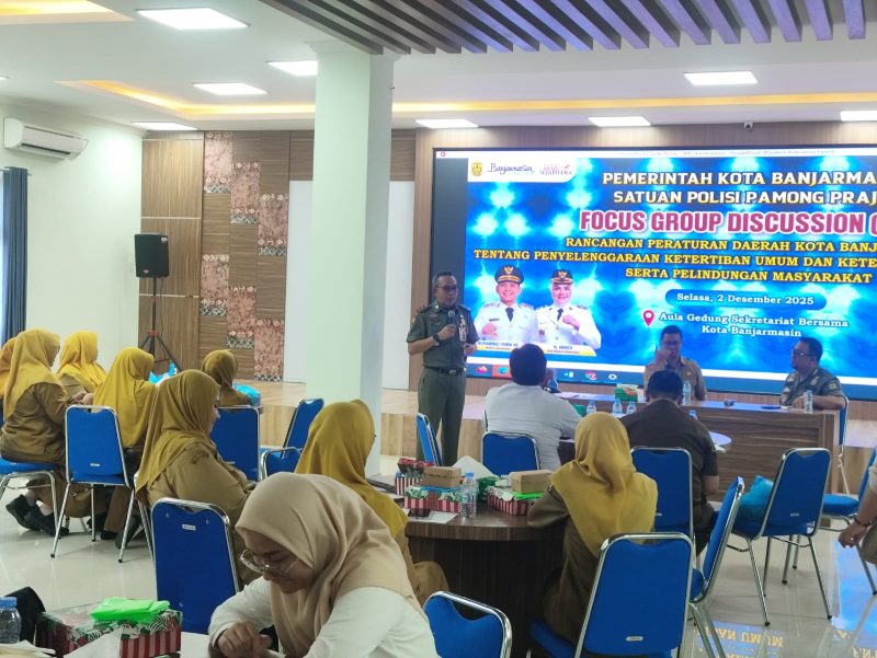 Satuan Polisi Pamong Praja (Satpol PP), Pemko menggelar Focus Group Discussion (FGD) guna membahas Rancangan Peraturan Daerah (Perda) tentang Penyelenggaraan Ketertiban Umum, Ketentraman Masyarakat, serta Perlindungan Masyarakat. (Foto: Istimewa)