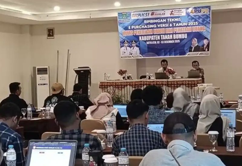 Bimbingan Teknis (Bimtek) E-Purchasing yang mewajibkan seluruh pelaku usaha jasa konstruksi bertransformasi ke sistem katalog elektronik. (Foto: Istimewa)