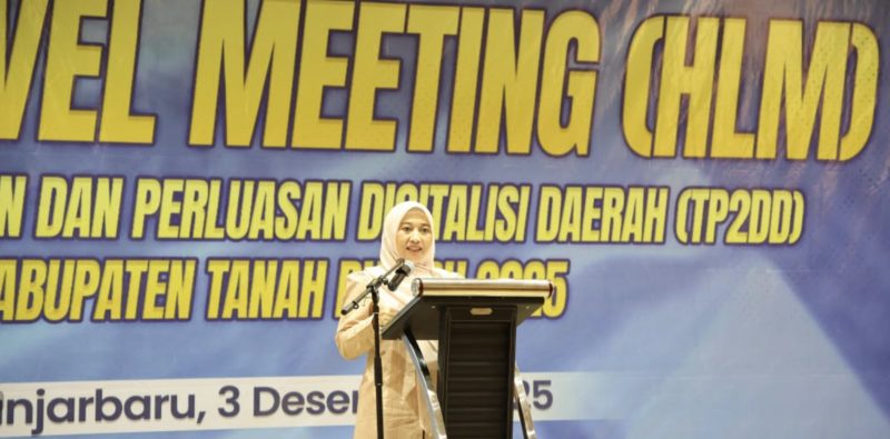 Sekda Yulian Herawati menegaskan Pemkab Tanbu terus mendorong optimalisasi program Elektronifikasi Transaksi Pemerintah Daerah (ETPD) sebagai bagian dari upaya mewujudkan tata kelola keuangan yang lebih efisien. (Foto: Istimewa)