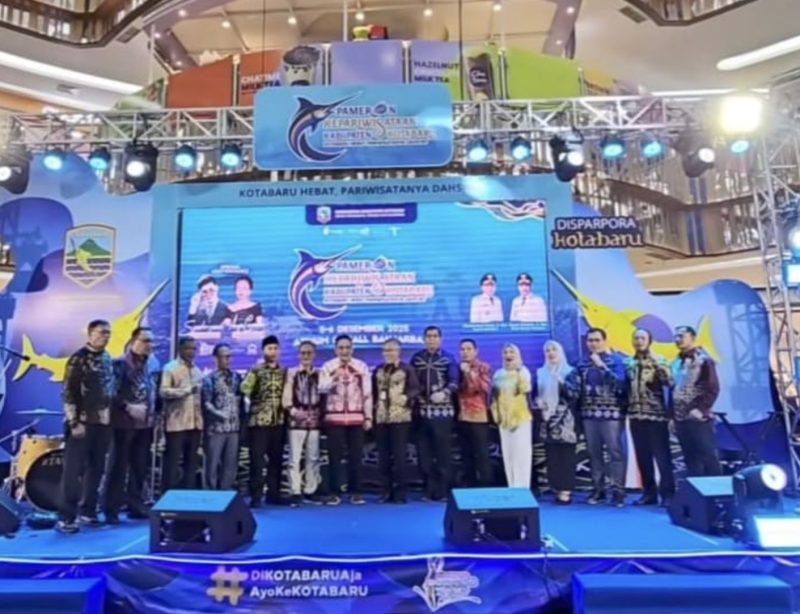 Pemerintah daerah Kabupaten Kotabaru, pameran kepariwisataan Tahun 2025 di salah satu pusat perbelanjaan terbesar di Kota Banjarbaru. (Foto: Istimewa)