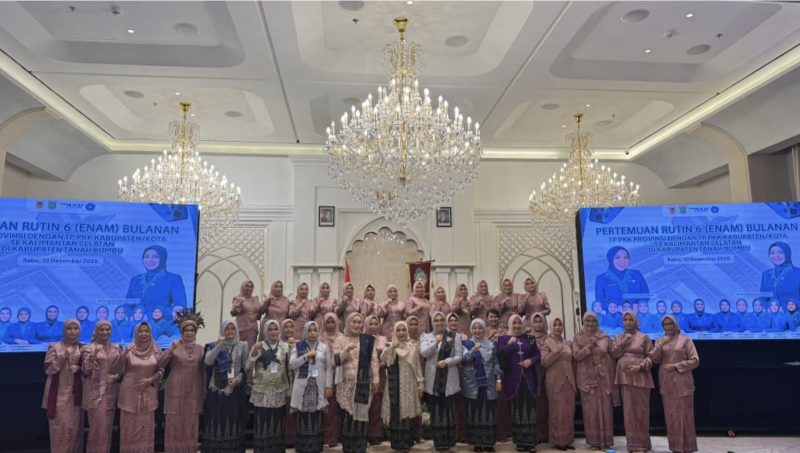 Tim Penggerak Pemberdayaan dan Kesejahteraan Keluarga (TP PKK) Kabupaten Tanah Bumbu menjadi tuan rumah Pertemuan Rutin Enam Bulanan TP PKK se-Kalimantan Selatan. (Foto: Istimewa)