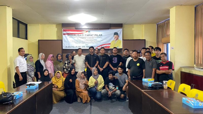 Sosialisasi Empat Pilar Kebangsaan bersama masyarakat di Kecamatan Banjarmasin Tengah. (Foto: Istimewa)