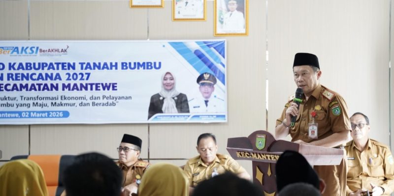 Musrenbang RKPD Kabupaten Tanah Bumbu Tahun Rencana 2027 Tingkat Kecamatan Mantewe dan Kecamatan Karang Bintang. (Foto: Istimewa)