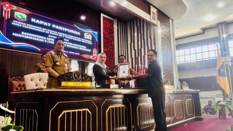 DPRD Kabupaten Kotabaru menggelar Rapat Paripurna Masa Persidangan III Rapat ke-7 Tahun Sidang 2025/2026. (Foto: Istimewa)