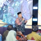 Bupati Barito Kuala, H. Bahrul Ilmi, menyampaikan usulan terkait pelebaran jalan dari Marabahan menuju Gampa. (Foto: Istimewa)