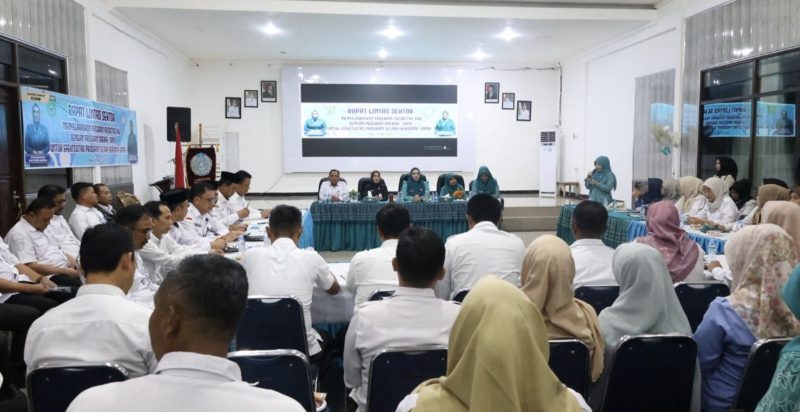 TP PKK Kabupaten Tanah Bumbu menggelar Rapat Lintas Sektor dan Penetapan Lokus Lomba yang digelar di Gedung Sekretariat PKK. (Foto: Istimewa)